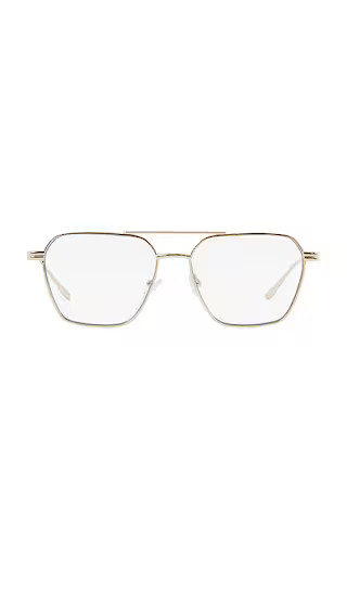 The Pfeiffer Optical Eyeglasses in Gold & Blue Light | Revolve Clothing (Global)
