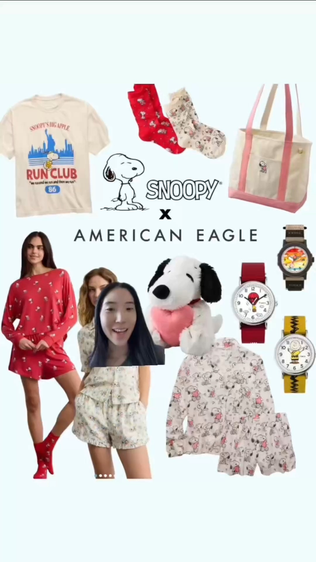 Snoopy x American Eagle New Items!🥰 Valentine’s Day, run club shirt, watches, and more (including the best deals for their end of year sale)! 

#snoopy #americaneagle #peanuts #valentinesday #pajamas #pajamaset #loungewear #aerie #watch #jewelry #accessories #sale 

#LTKSaleAlert #LTKgrwm #LTKSeasonal