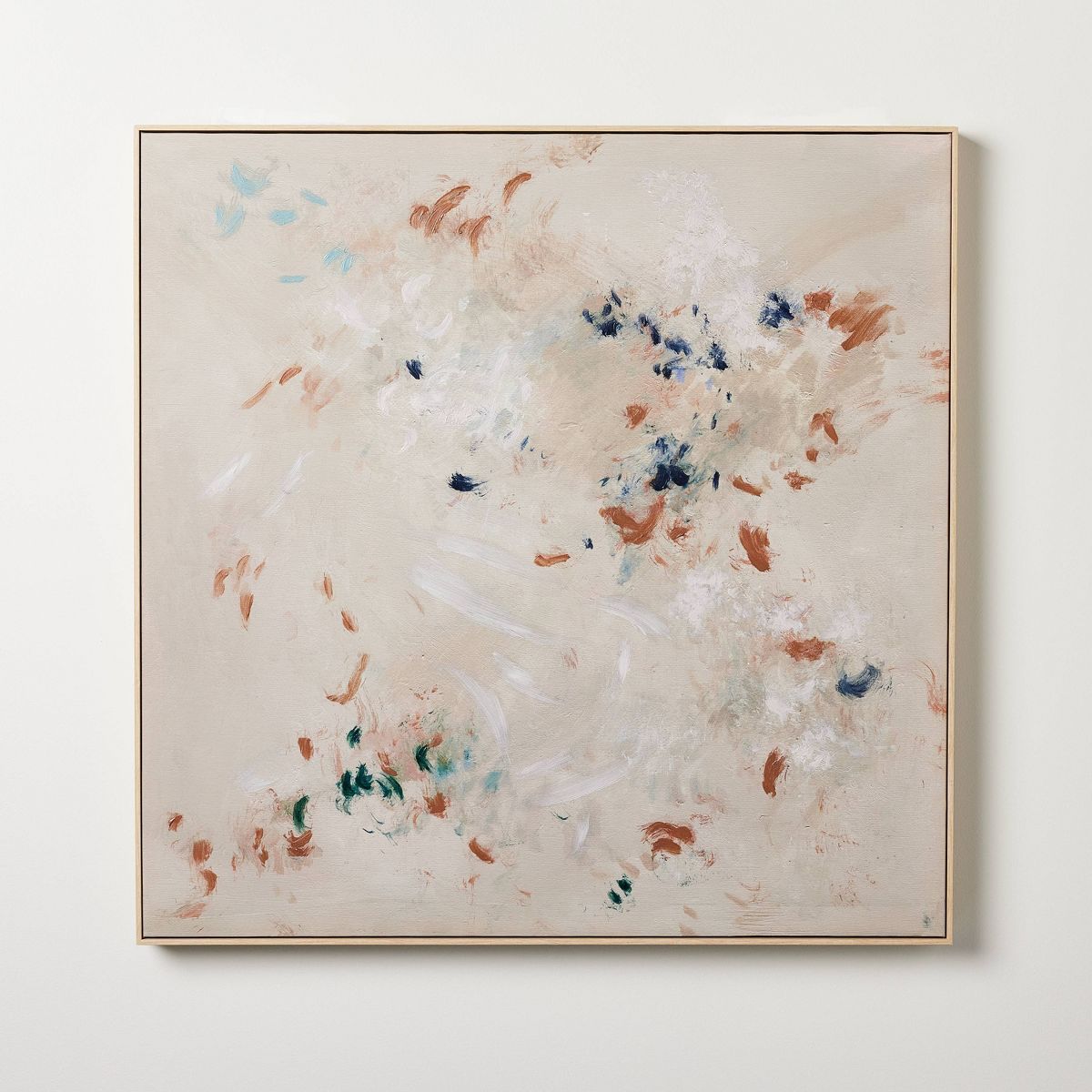36"x36" Pastel Abstract Framed Wall Canvas - Threshold™ designed with Studio McGee | Target
