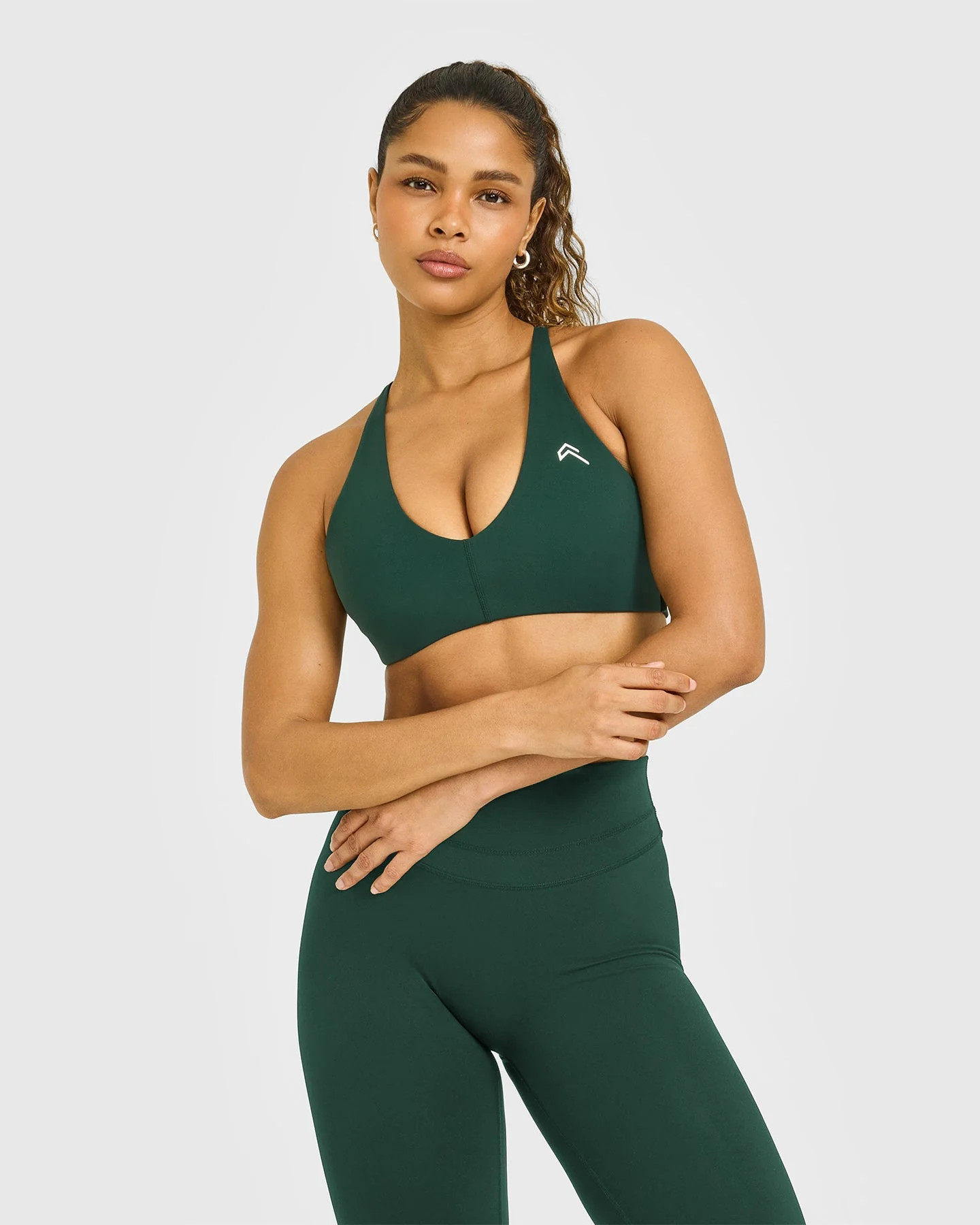UnifiedMove™ Micro Bralette White Logo 
 Racing Green | Oner Active (UK / US)