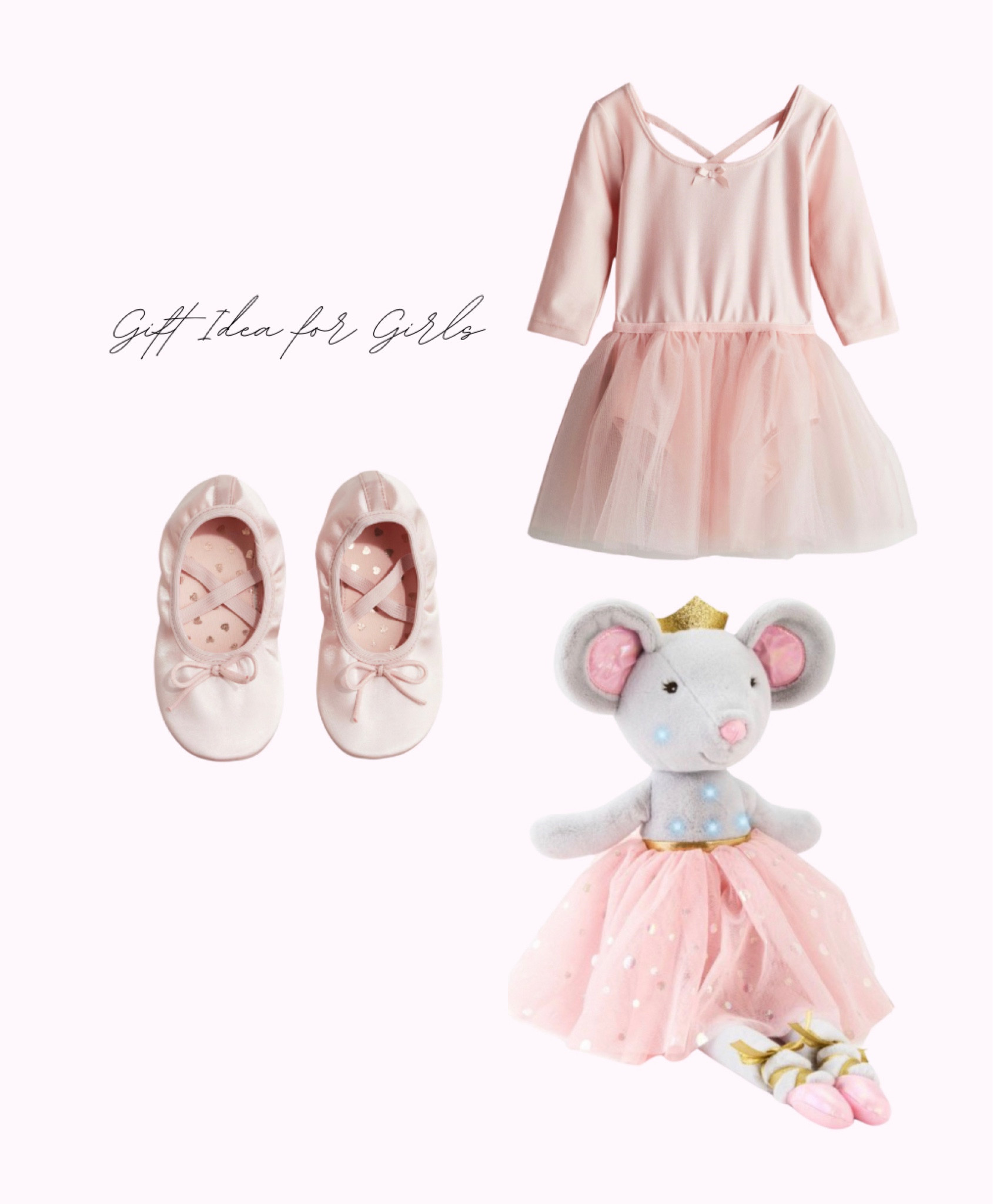Little girls or toddlers gift idea for Christmas. Ballet dress up outfit and shoes, stuffed mouse that glows and sings. 

#LTKfindsunder50 #LTKkids #LTKSeasonal