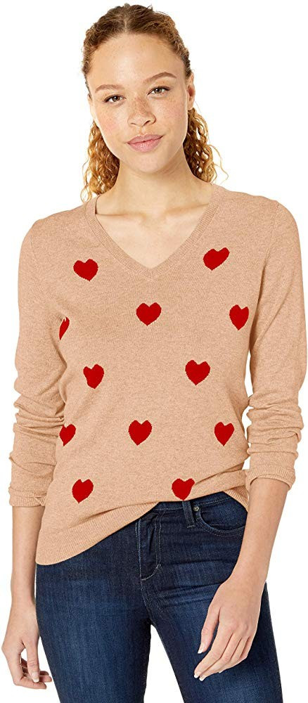Amazon Essentials Women's Classic Fit Lightweight Long-Sleeve V-Neck Sweater | Amazon (US)