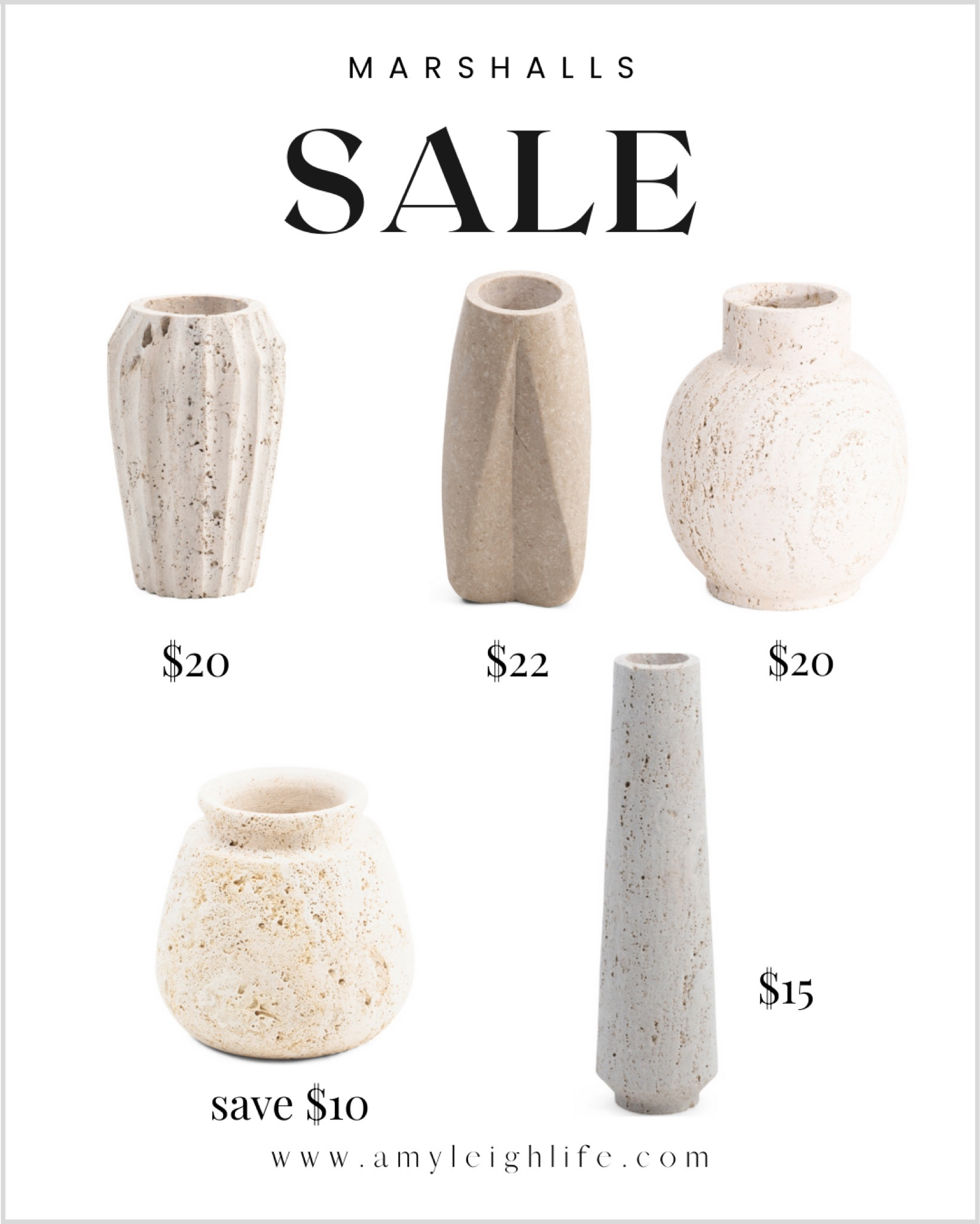 Marshalls vases on sale. 

small vase, large vase, urn vase, jug vase, artisan vase, vase for entryway table, vase for entry table, vase for coffee table, vase for dining room table, home decor finds, home decor 2023, ribbed vase, faceted vase, ceramic vase, white vase, rustic vase, textured vase, gray vase, grey vase, reactive glaze vase, stoneware vase, Amy leigh life, shelf decor, book shelf decor, bookshelf decor, shelf styling, coffee table decor, living room decor, bedroom decor, home decor living room, home decor bedroom, worn vase, distressed vase, flower vase, ceramic vases, vase decor, white vases, book vase, decor ideas, home decor ideas, pitcher vase, amazon finds, amazon vases, vintage vase, terracotta vase, coffee table styling, living room finds, office decor, modern farmhouse decor, organic modern home, organic modern home decor, organic modern decor, brown vase, black vase, flower vase, vase with handle, budget friendly decor, budget finds, home decor on budget, home decor 2023, modern home decor, vintage home decor, vintage home, vintage decor, affordable home decor, shelf styling, kitchen shelf decor, floating shelf decor, bathroom shelf decor, book shelf decor, built in shelf decor, living room shelf decor, shelfie, wall shelf, built in decor, transitional decor, transitional home build, bookshelf, bookshelf decor, bookshelf styling, bookcase decor, bookcase styling, book decor, book shelf styling, styling ideas, living room inspo, living room ideas, living room decor ideas, decor on budget, home decor on budget, kitchen decor, bedroom decor, living room decor, office decor, entryway decor, table decor, side table decor, home office decor, work office decor, pitcher vase, distressed pitcher vase, afloral vase, amber interior inspo, bubble vase, dining room vase, dining table vase,      
    
#amyleighlife
#sale

Prices can change  

#LTKfindsunder50 #LTKhome #LTKsalealert