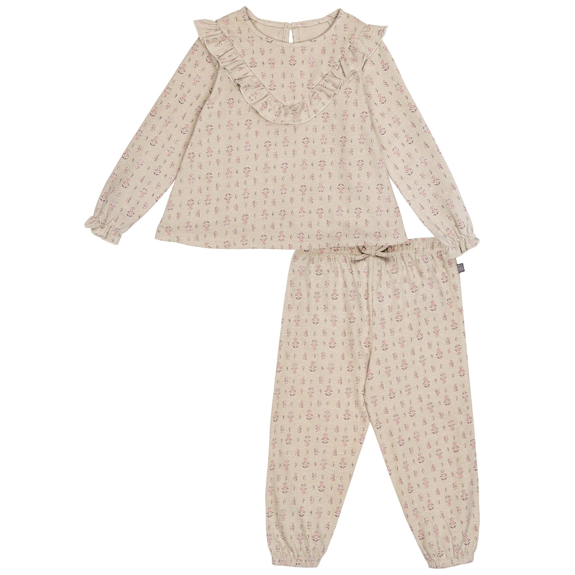 Modern Moments by Gerber Toddler Girl V-Neck Ruffle Top and Pant Set, 2-Piece, Sizes 12 Months - ... | Walmart (US)