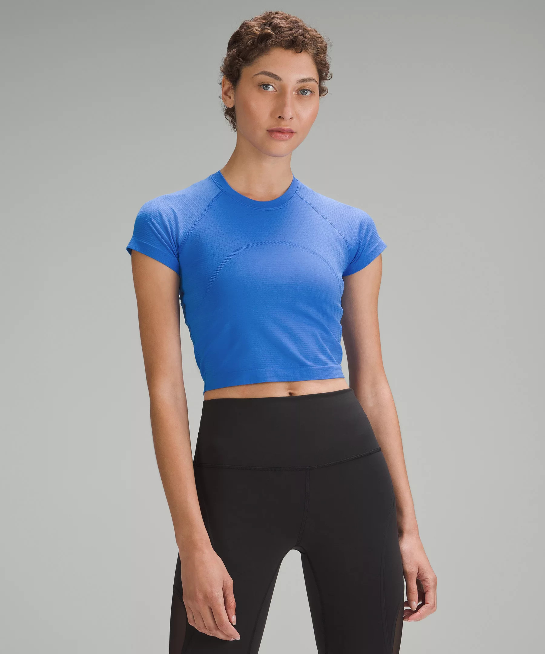 Swiftly Tech Cropped Short-Sleeve Shirt 2.0 | Women's Short Sleeve Shirts & Tee's | lululemon | Lululemon (US)