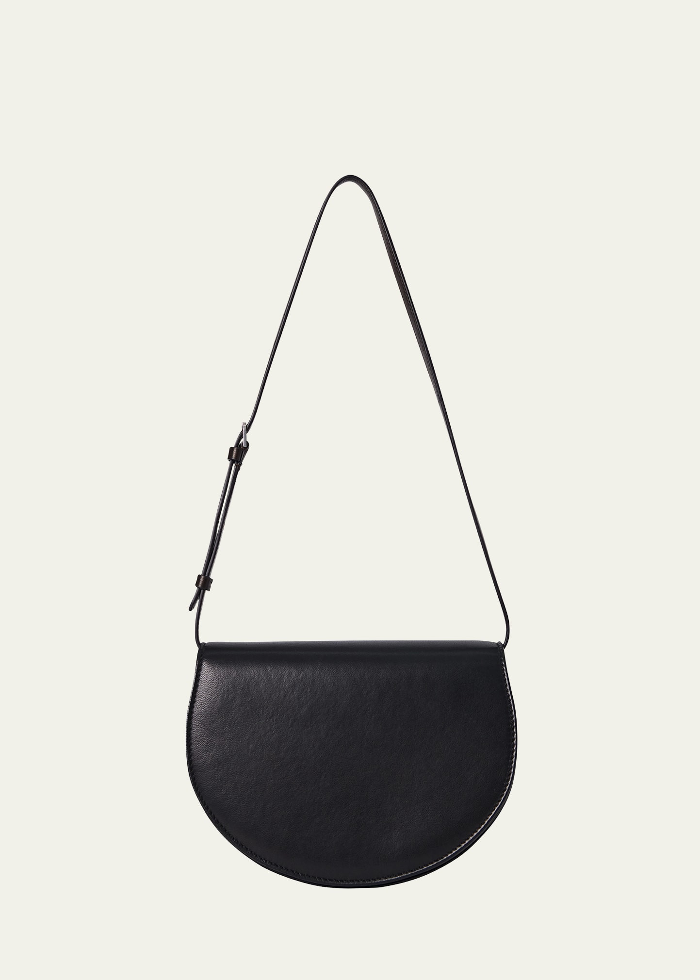 THE ROW Canteen Saddle Shoulder Bag in Napa Leather | Bergdorf Goodman