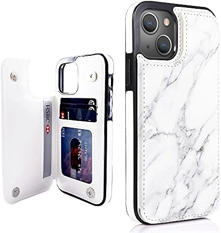 uCOLOR Flip Leather Wallet Case Card Holder Compatible with iPhone 13 6.1 Women and Girls with Card  | Amazon (US)