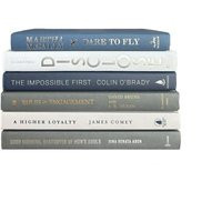 Blue & Gray Books, Decorative Staging Coastal Beach Books For Decor, Neutral Book Stack, By Color | Etsy (US)