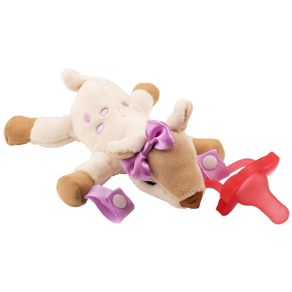 Dr. Brown's Deer Lovey with Pink One-Piece Pacifier - Tan | Target