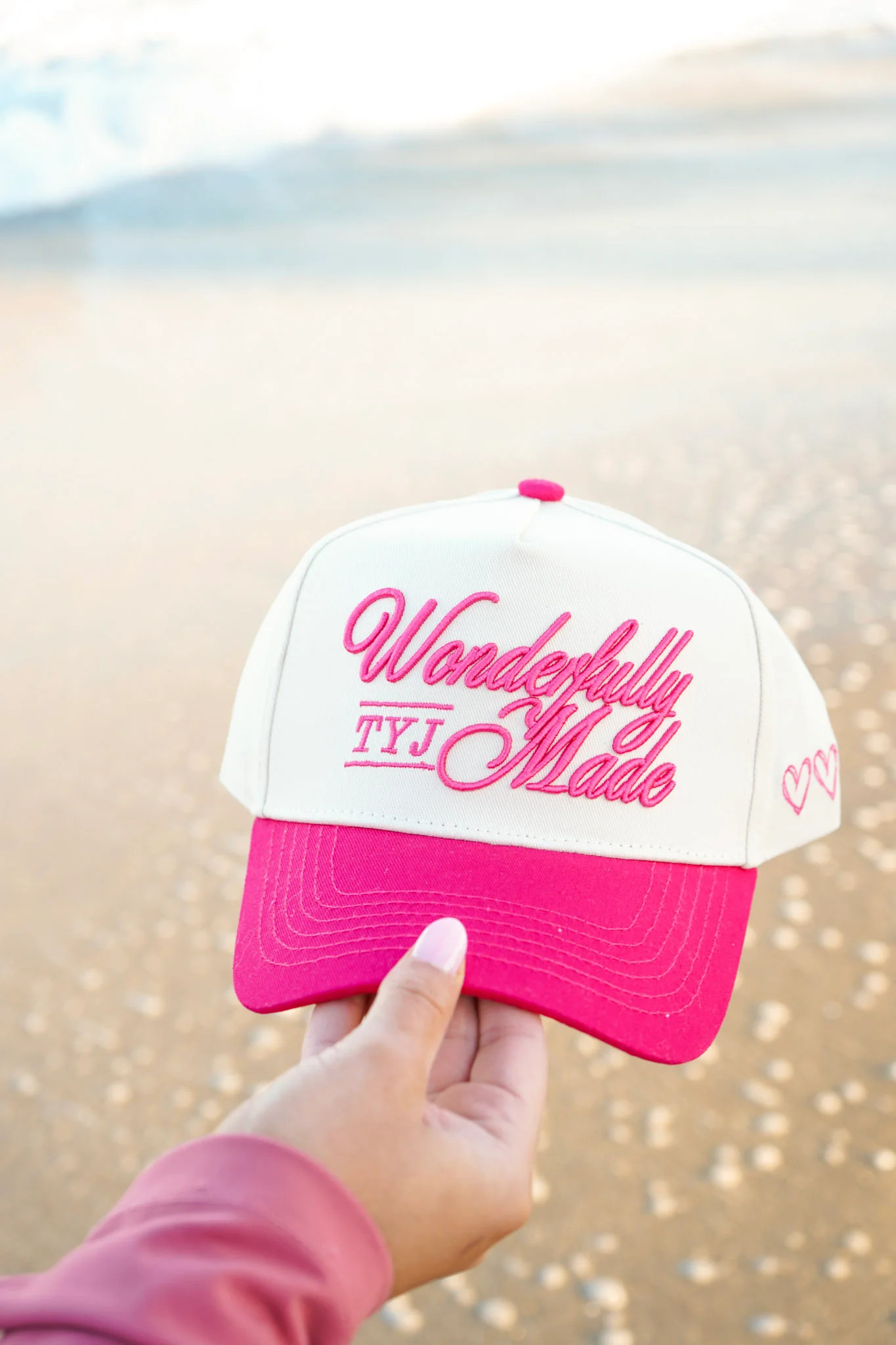 Wonderfully Made - Hot Pink Vintage Trucker Hat | KenzKustomz