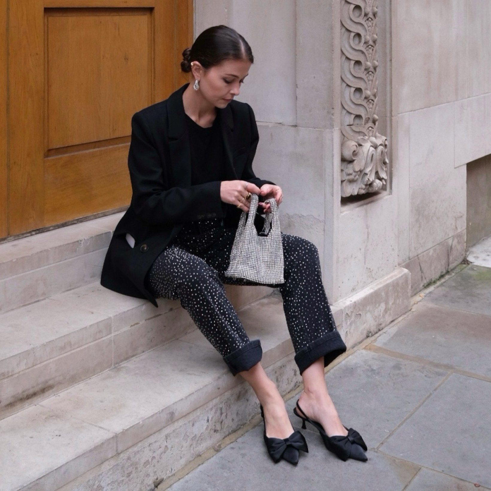 Party look
Party season 
Rhinestone jeans 

#LTKuk #LTKeurope #LTKpartywear