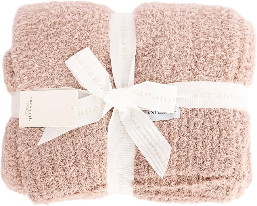 Saranoni Bamboni Luxury Baby Blanket | Cozy & Soft Plush Receiving Blankets | Perfect for Girls &... | Amazon (US)