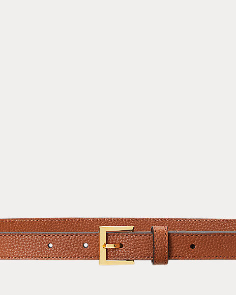 Cintura sottile in pelle martellata | Ralph Lauren (IT)