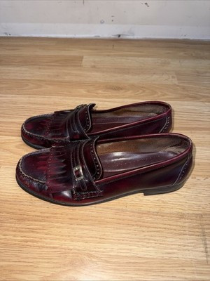 GH Bass & Co Women's Weejuns Fringe Harper Loafers, Size 9 M Burgundy | eBay US