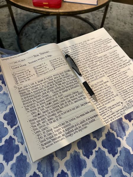Loving my new Sermon Notes book! Always love the start to a New Year  