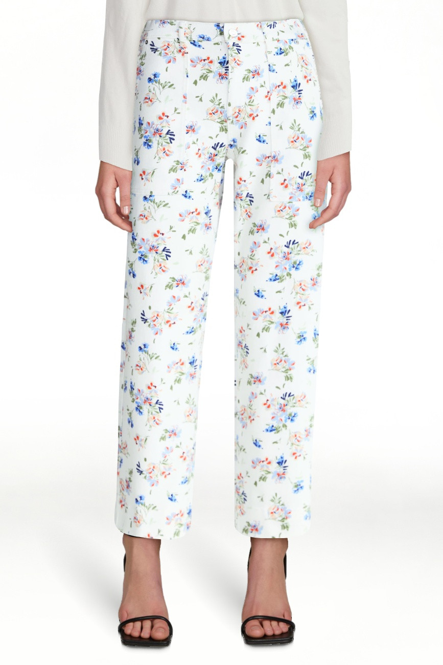 Free Assembly Women's Floral Pants with Chop Pockets, Sizes XS-XXL | Walmart (US)