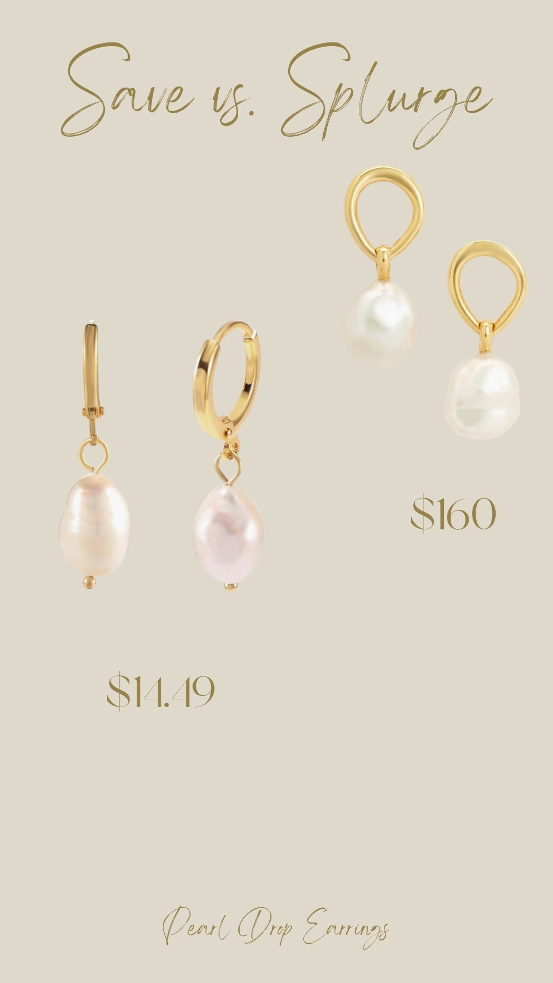 You can purchase these freshwater pearl drop earrings from Monica Vinader for $160 orrr these from Amazon for $14.49.

#LTKSeasonal