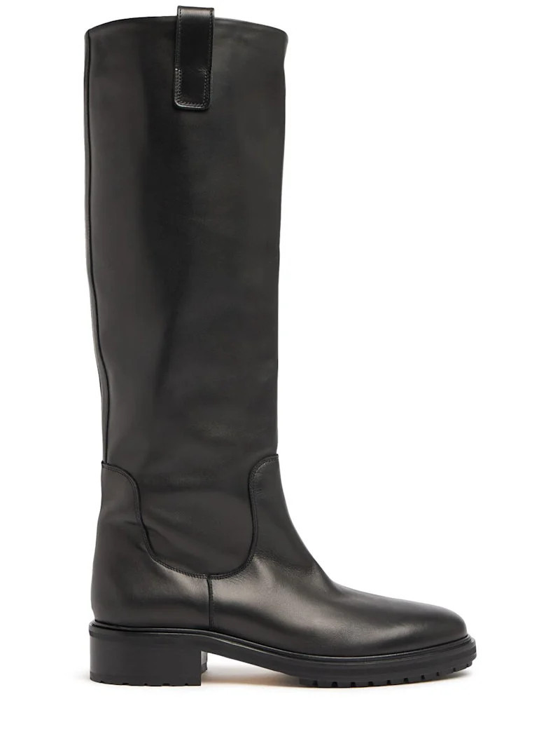 45mm Henry leather tall boots | Luisaviaroma