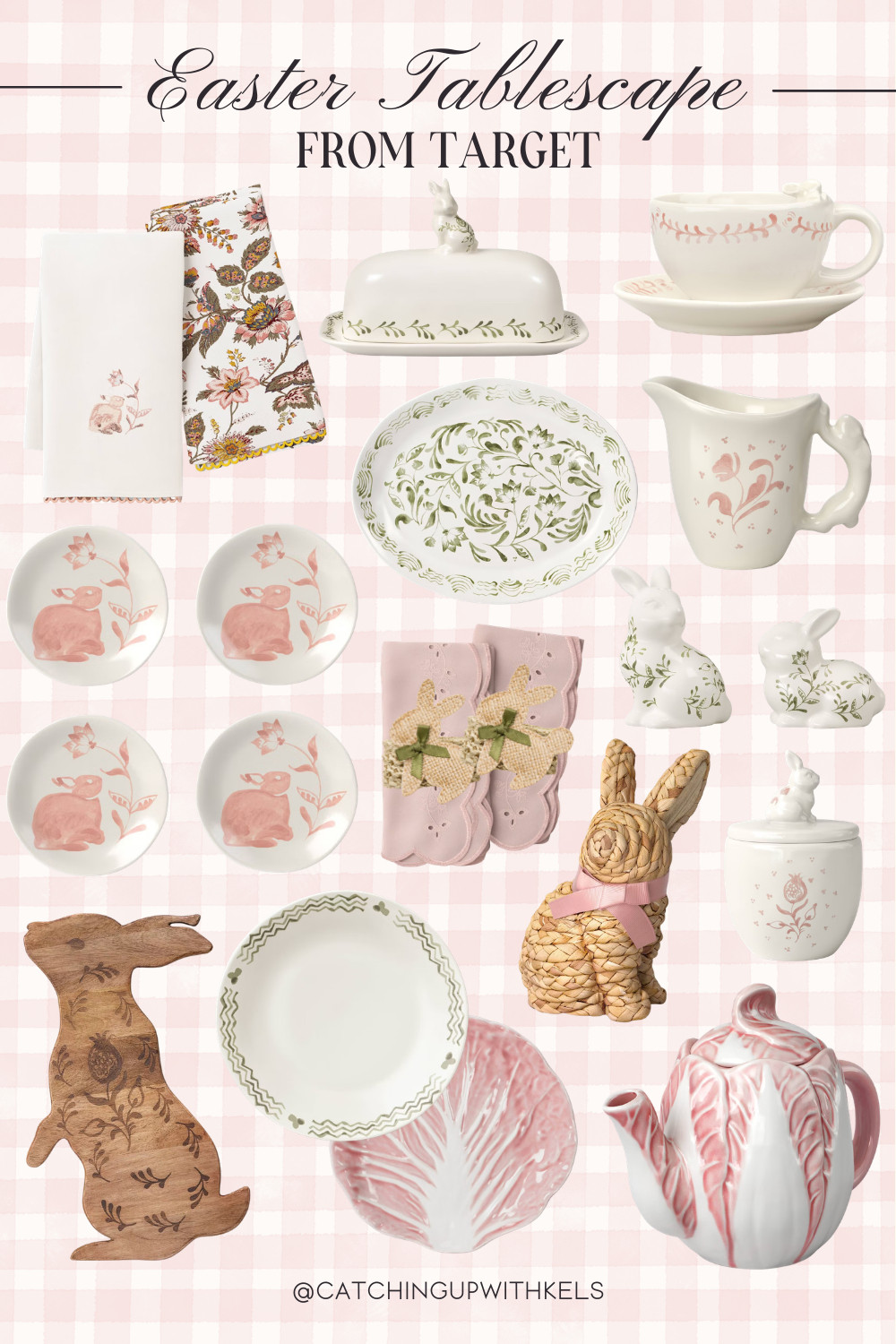 Spring hosting but make it Easter cute!  Loving this soft pink + bunny tablescape moment from Target. From the floral plates to the sweetest bunny accents, these pieces make setting your Easter table feel so easy and festive. Everything is affordable and perfect to mix, match, and reuse all spring long.  

 #LTKSpringSale #LTKSeasonal #LTKHome