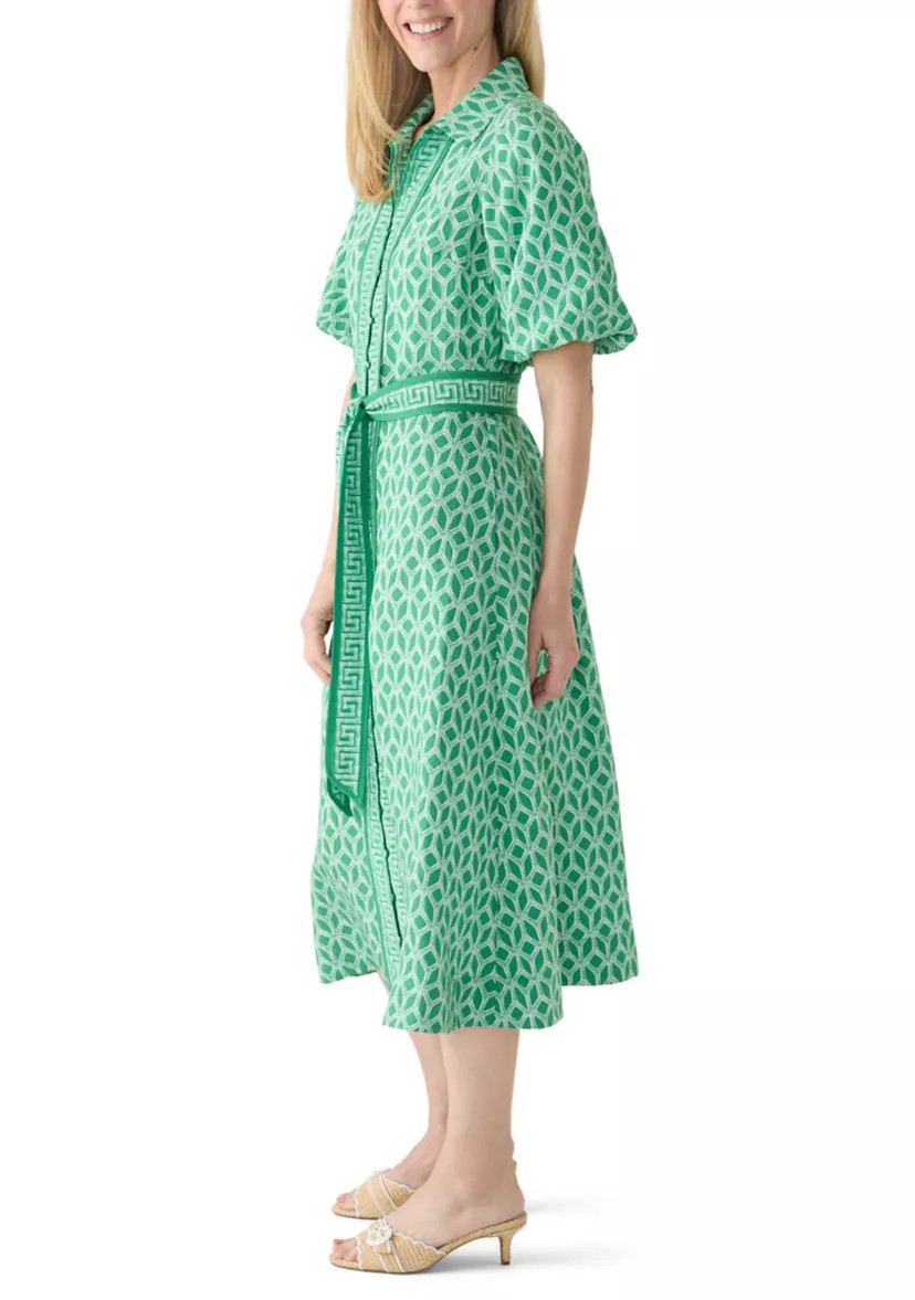 Women's Belted Midi Shirtdress | Belk
