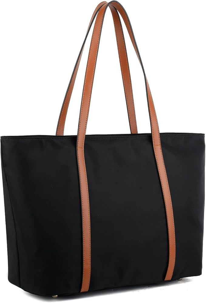 YALUXE Women's Nylon Tote Bags Large Capacity Shoulder Bags Work Handbags Purses | Amazon (US)