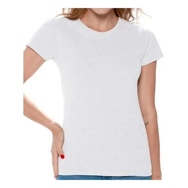 Gildan Women T-Shirts Value Pack White Shirts for Women Plain Shirts Sleep Shirts - Single Tee -P... | Walmart (US)