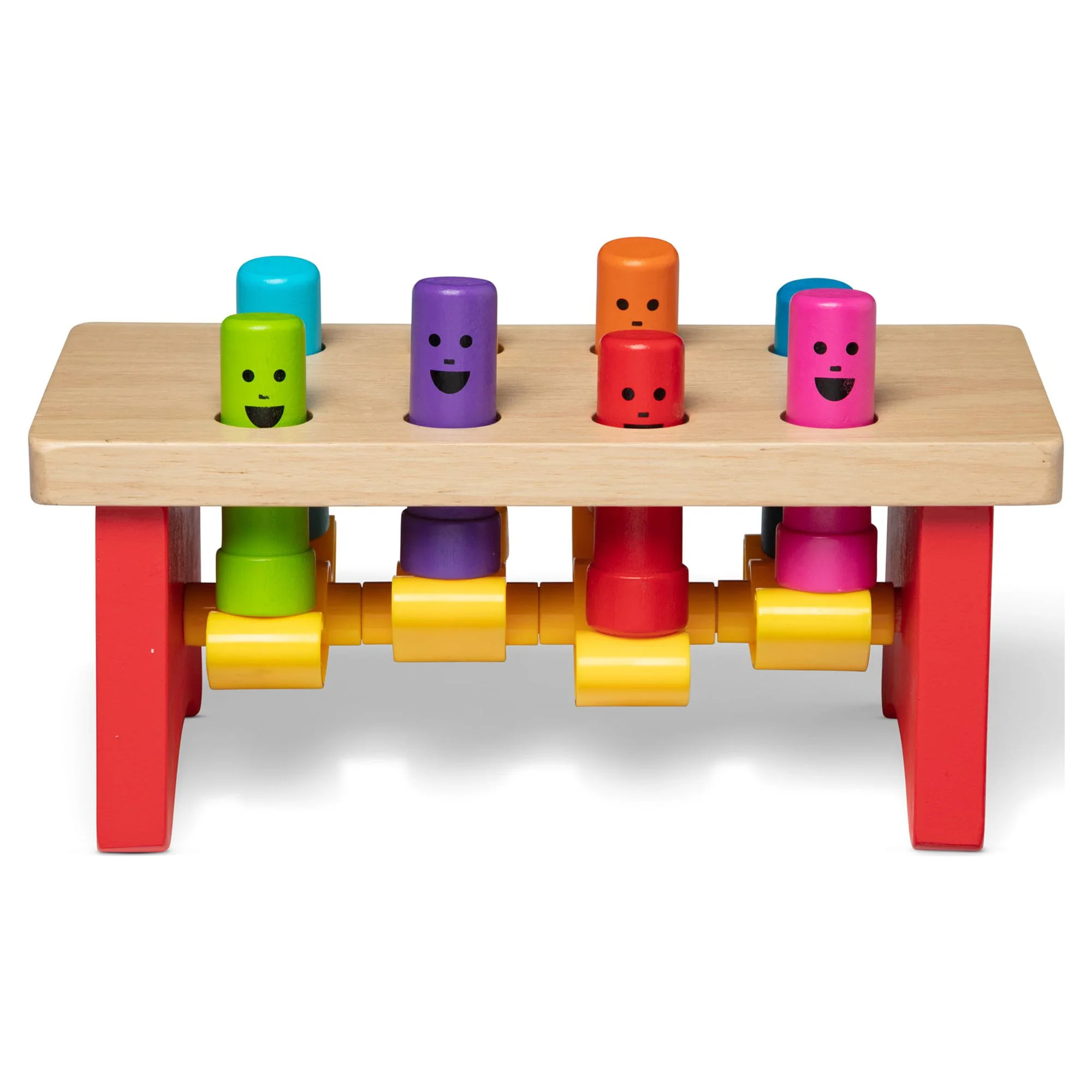 Melissa & Doug Deluxe Pounding Bench Wooden Toy With Mallet | Walmart (US)