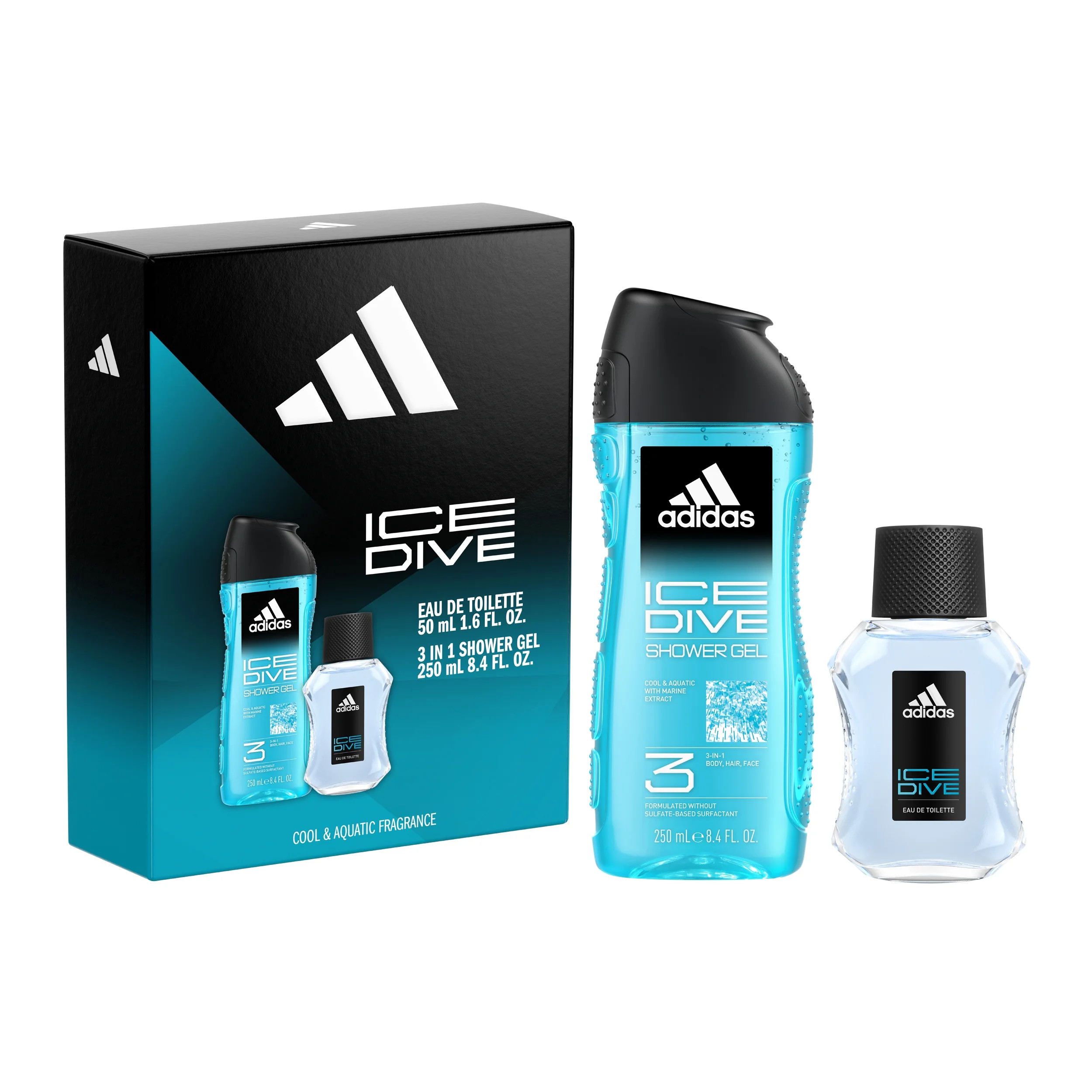 Adidas Ice Dive Men's 2-Pc Holiday Giftset Including an Eau de Toilette and a Body Wash | Walmart (US)
