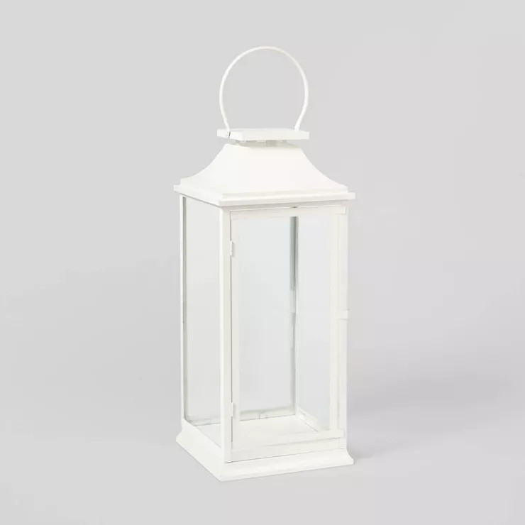 24" Decorative Metal Lantern White - Wondershop™ | Target