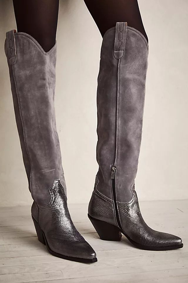 Midnight Magic Over-The-Knee Western Boots | Free People (Global - UK&FR Excluded)