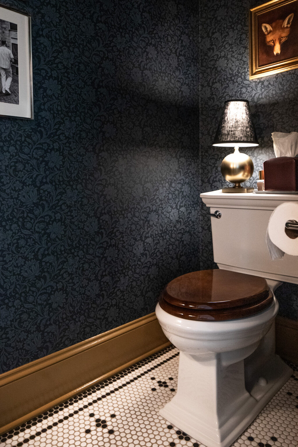 Our powder bath got a glow up with new wallpaper (from our new traditional wallpaper line!), fresh paint, and some new accessories (who says lamps can't go in the bathroom?!). Full sources and details can be found on ChrisLovesJulia.com 

 

#LTKHome #LTKStyleTip