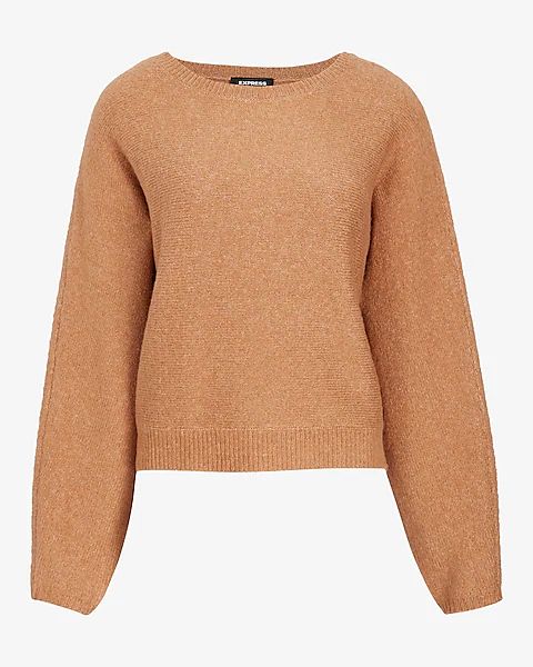 Cozy Crew Neck Dolman Sleeve Sweater | Express