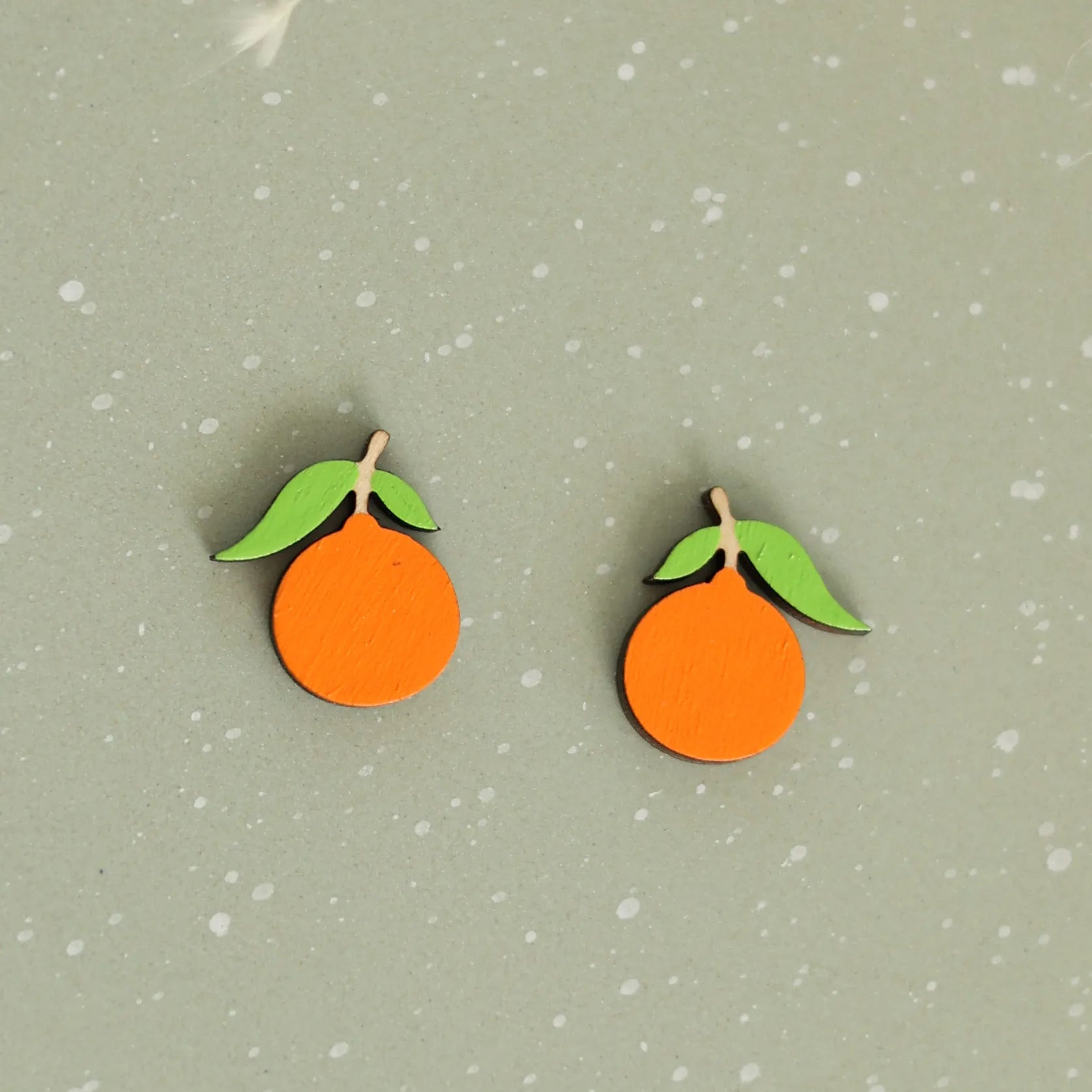 Tangerine Stud Earrings | Le Chic Miami