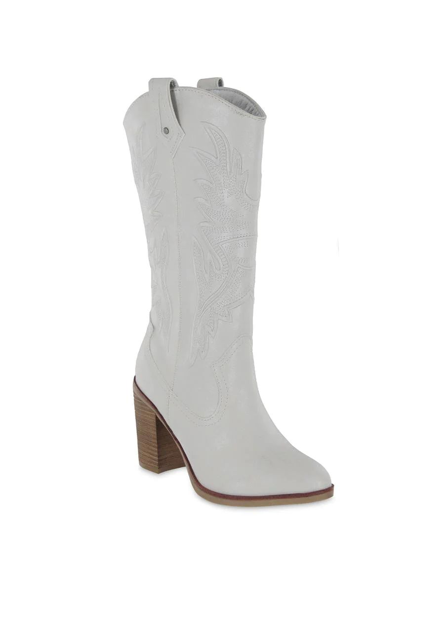 MIA Taley Silver Western Boots | Magnolia Boutique | Magnolia Boutique