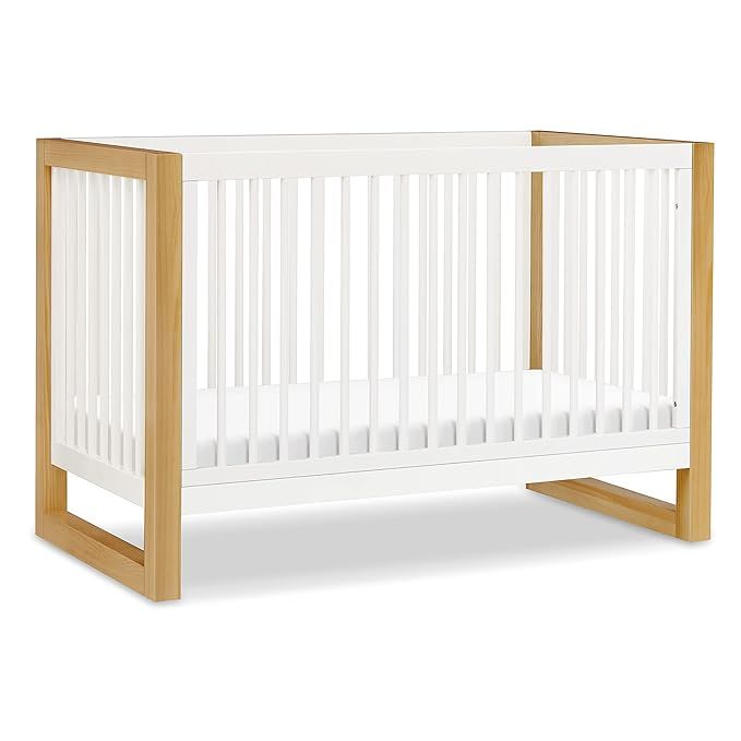 NAMESAKE Nantucket 3-in-1 Convertible Crib with Toddler Bed Conversion Kit in Warm White and Hone... | Amazon (US)