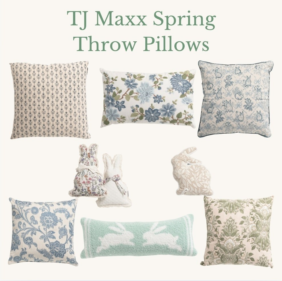 Spring throw pillows | Decorative Pillows | Spring Decor| Bunny Decor | Floral Pillows | Spring Decorative Pillows

#LTKSeasonal #LTKHome #LTKFindsUnder50