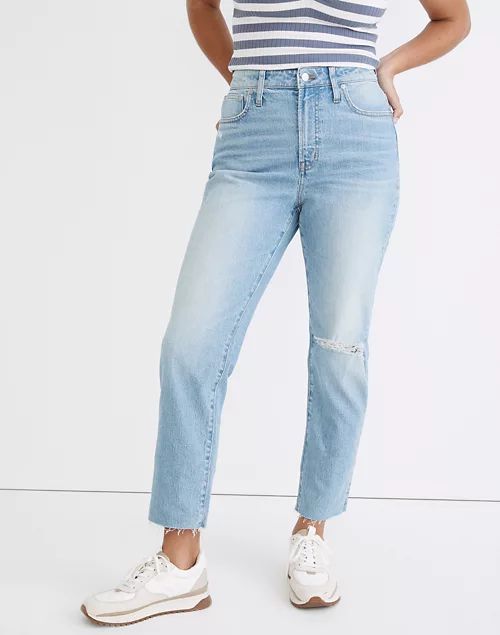 The Curvy Perfect Vintage Jean in Coney Wash: Destroyed Edition | Madewell