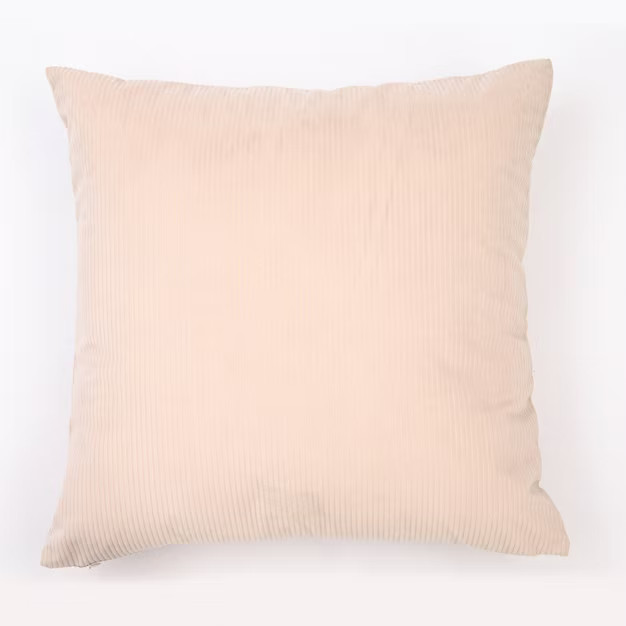 18"x18" Solid Ribbed Textured Square Throw Pillow - freshmint | Target