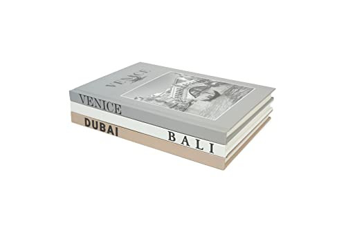 Set of 3 Decorative Books for Home Decor - Coffee Table Decoration Books - Best Display Books - Book Decorations - Modern Hardcover Matte Book Stack - Fashion Designer Book Set | Amazon (US)