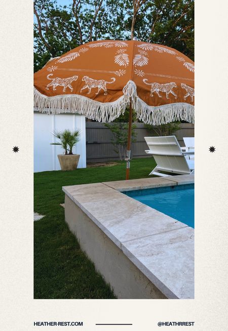 Pool/Beach umbrella 

#LTKSeasonal #LTKtravel #LTKswim