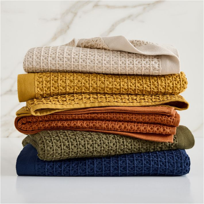 Waffle Organic Towels | West Elm (US)
