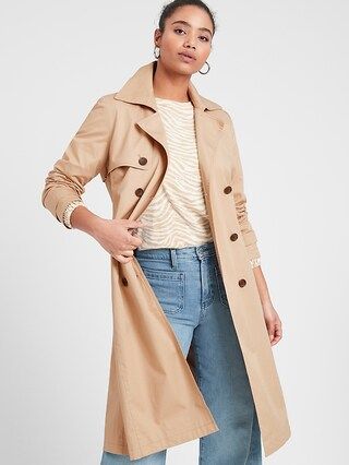 Cotton Twill Trench Coat | Banana Republic Factory