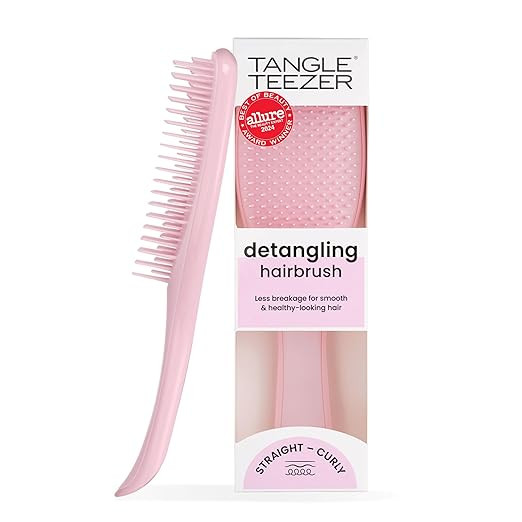 Tangle Teezer Ultimate Detangler Millennial Pink, A Hair Brush for Dry and Wet Hair with Flat Han... | Amazon (DE)