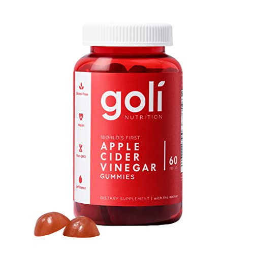 Goli Apple Cider Vinegar Gummy Vitamins - 60 Count - Vitamin B12, Gelatin-Free, Gluten-Free, Vegan & Non-GMO | Amazon (US)