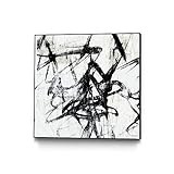 Giant Art Monotype Scribble I Ready-to-Hang Canvas Wall Art, 30 x 30, Black & White | Amazon (US)