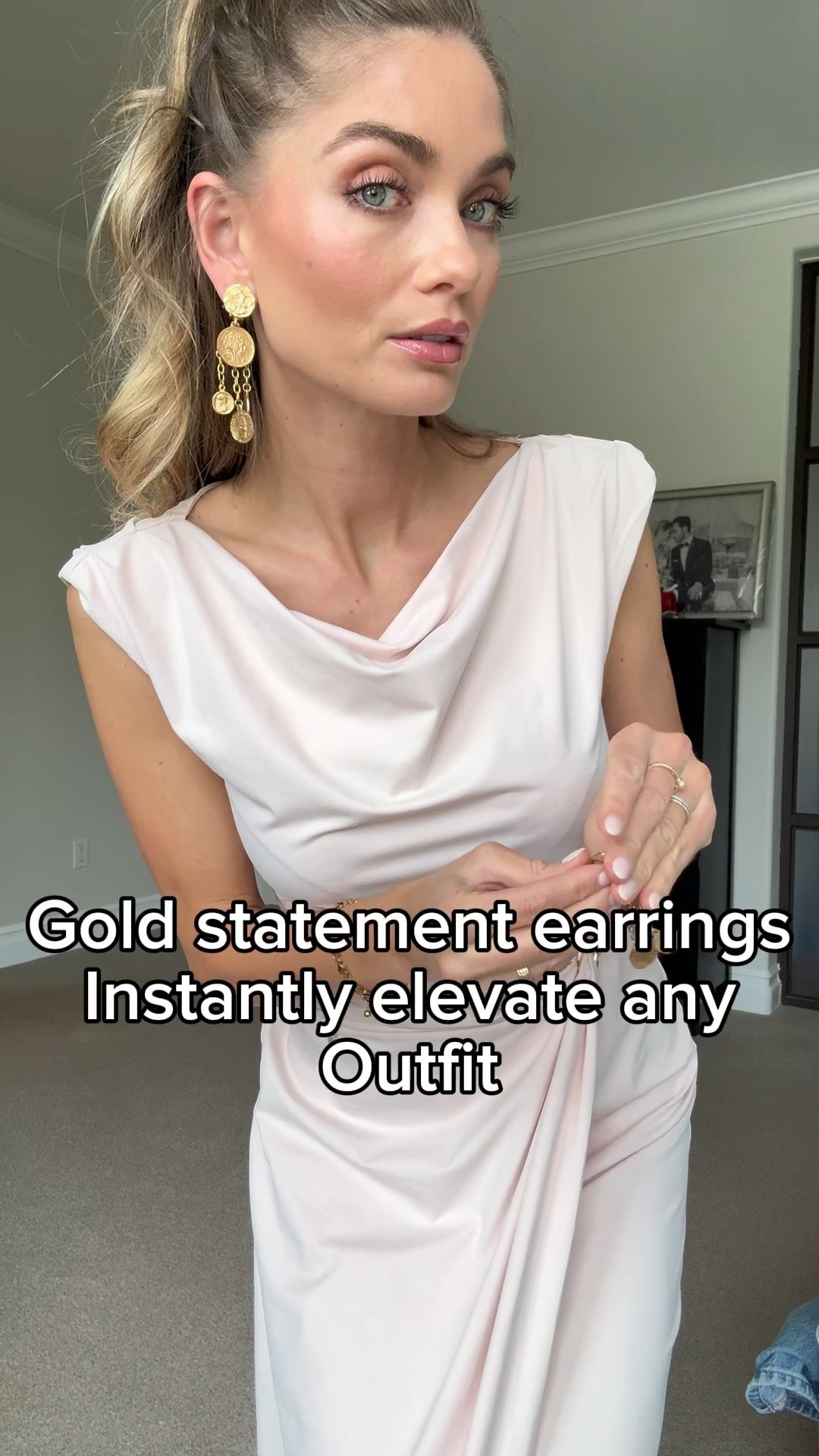 These earrings are my go-to for any special event…even a simple black tank top suddenly looks chic and styled. Don’t underestimate the power of a luxe statement earring!

#LTKStyleTip