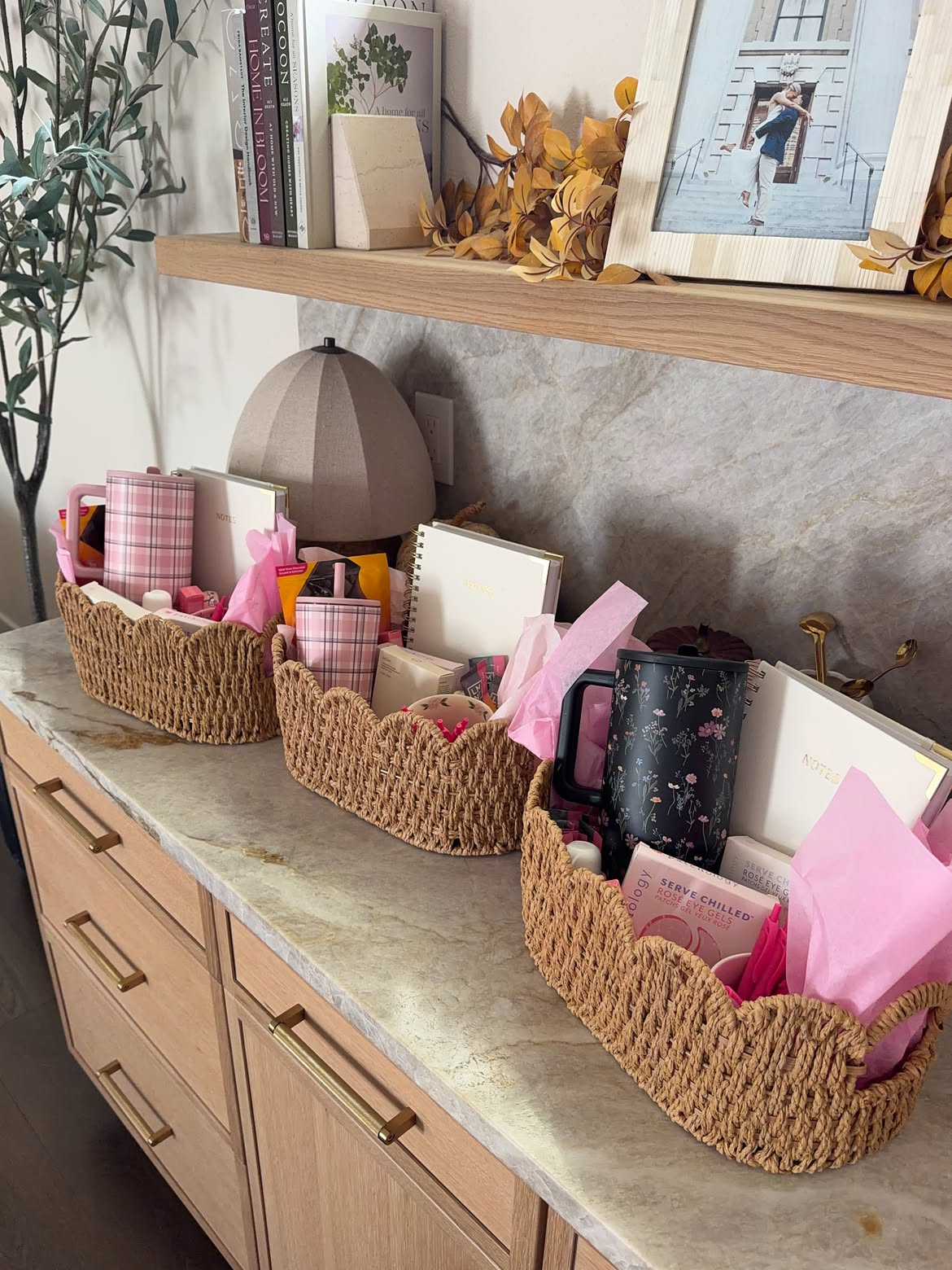 Still in love with how these baby shower gift baskets turned out!