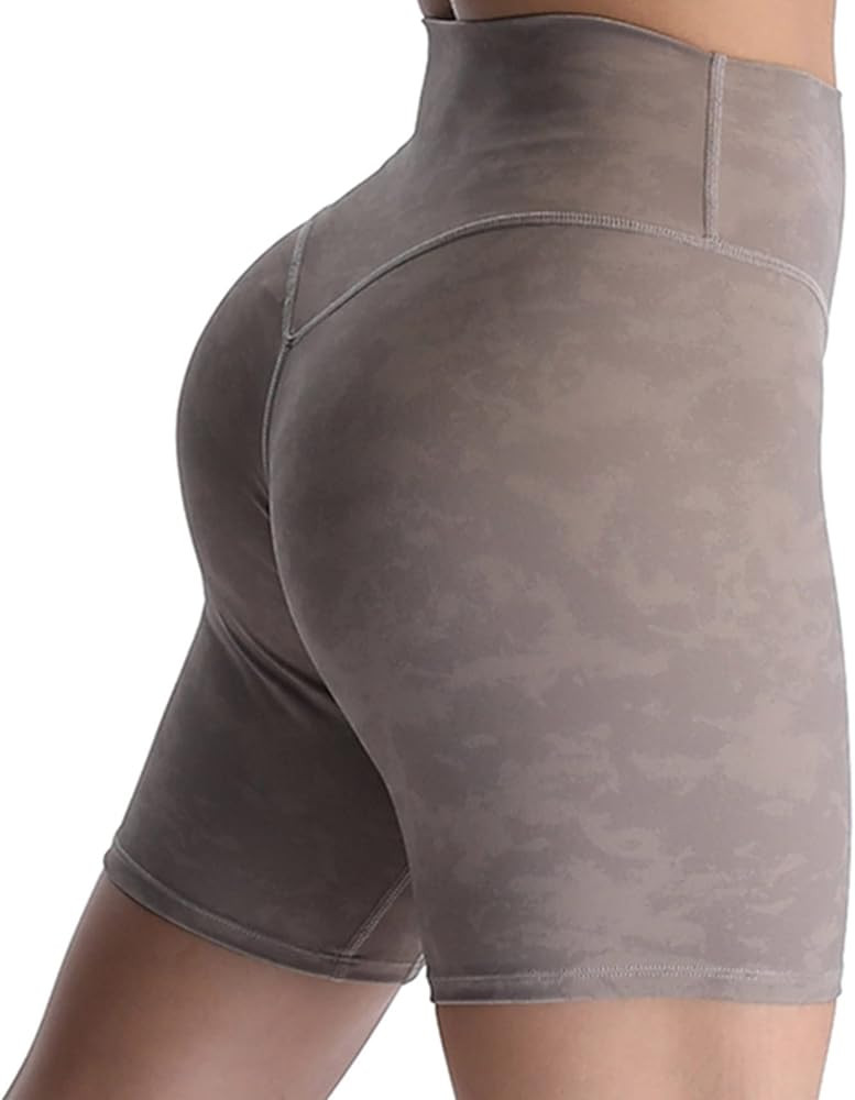 Aoxjox Metamorph Workout Biker Shorts for Women Tummy Control High Waisted Athletic Gym Running Deep | Amazon (US)