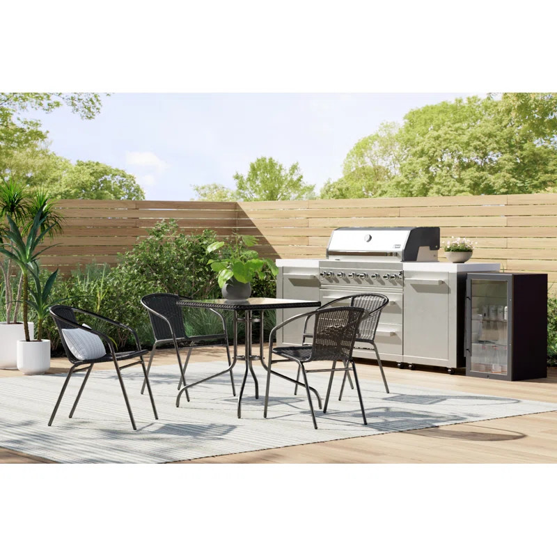 Artificial Green Yucca Tree in Black Planters Pot. | Wayfair North America