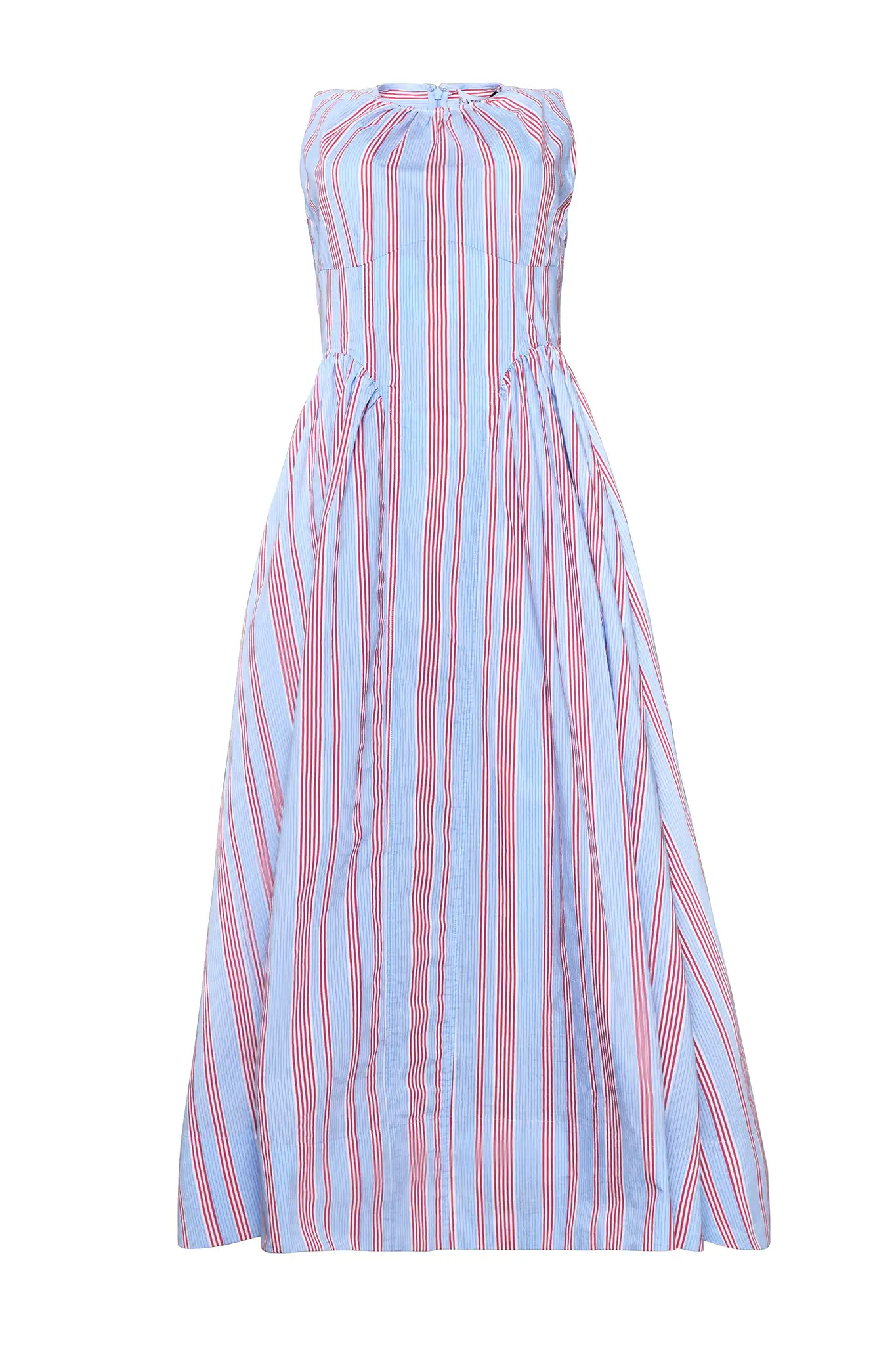 Nantucket Dress | Striped Fitted Midi Dress | Hunter Bell | Hunter Bell